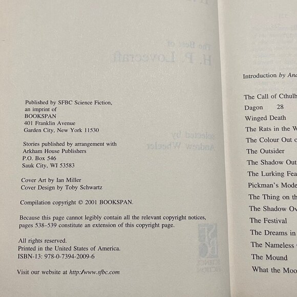 The Best of H.P. Lovecraft- Black Seas of Infinity - Picture 3 of 3